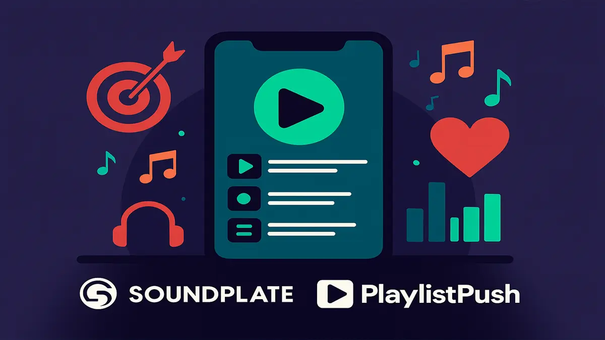 از ابزارهای جانبی مثل Sound plate و Playlist Push برای تبلیغ استفاده کنید