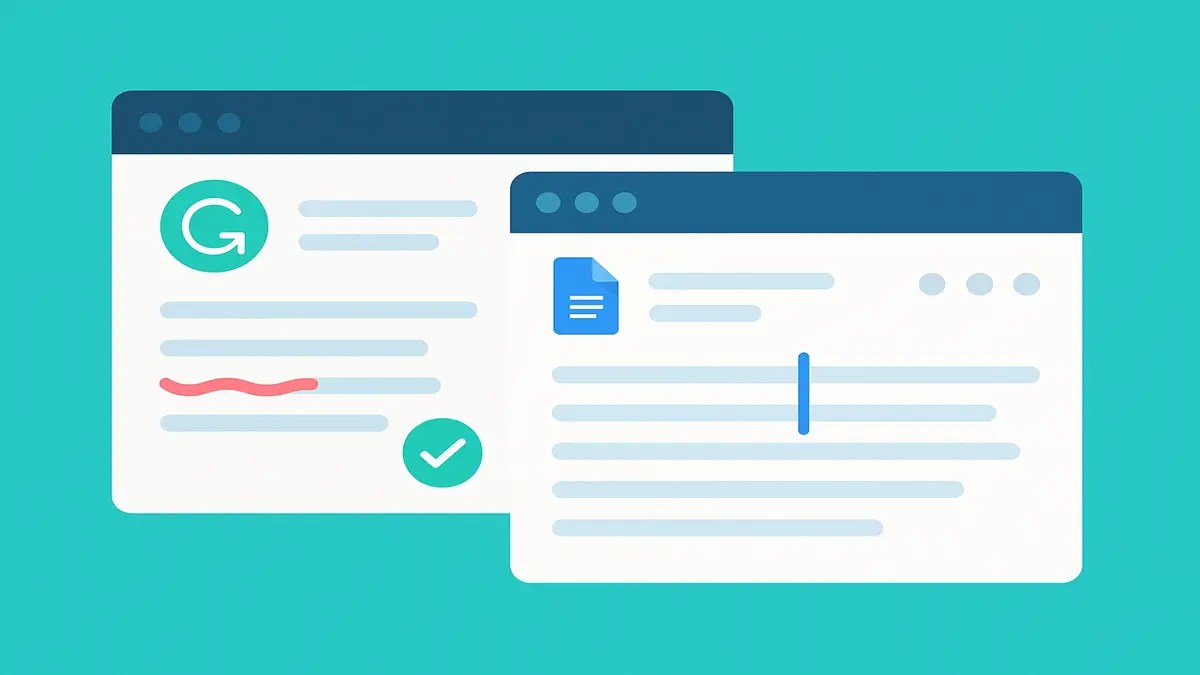 استفاده همزمان از قابلیتهای Google Docs و Grammarly