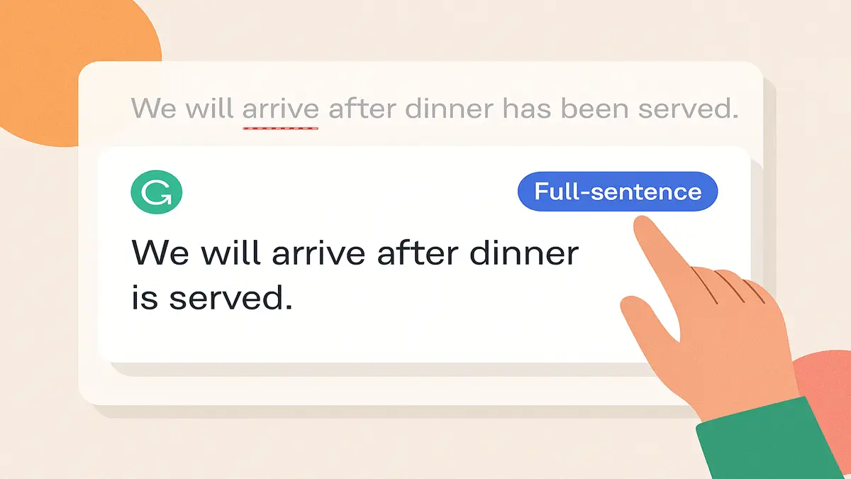 استفاده از سطح بررسی «Full-sentence rewrites»