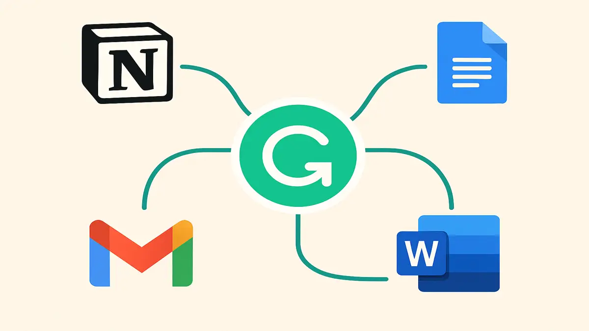 ادغام با Notion، Word، Gmail و دیگر ابزارهای پرکاربرد