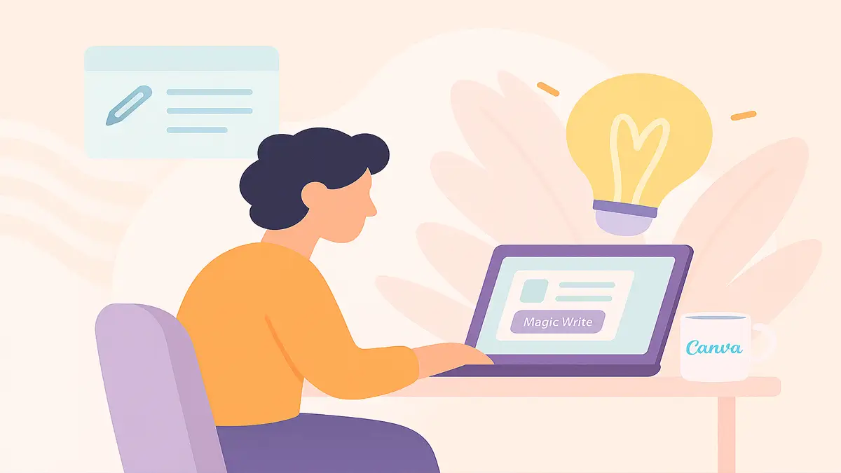چگونه از قابلیت Magic Write در Canva برای تولید متن استفاده کنیم؟