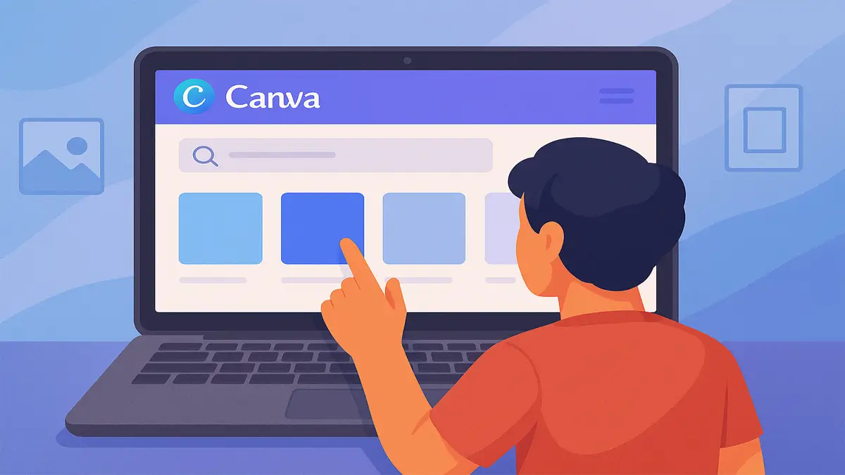 1. ورود به Canva و انتخاب سند موردنظر